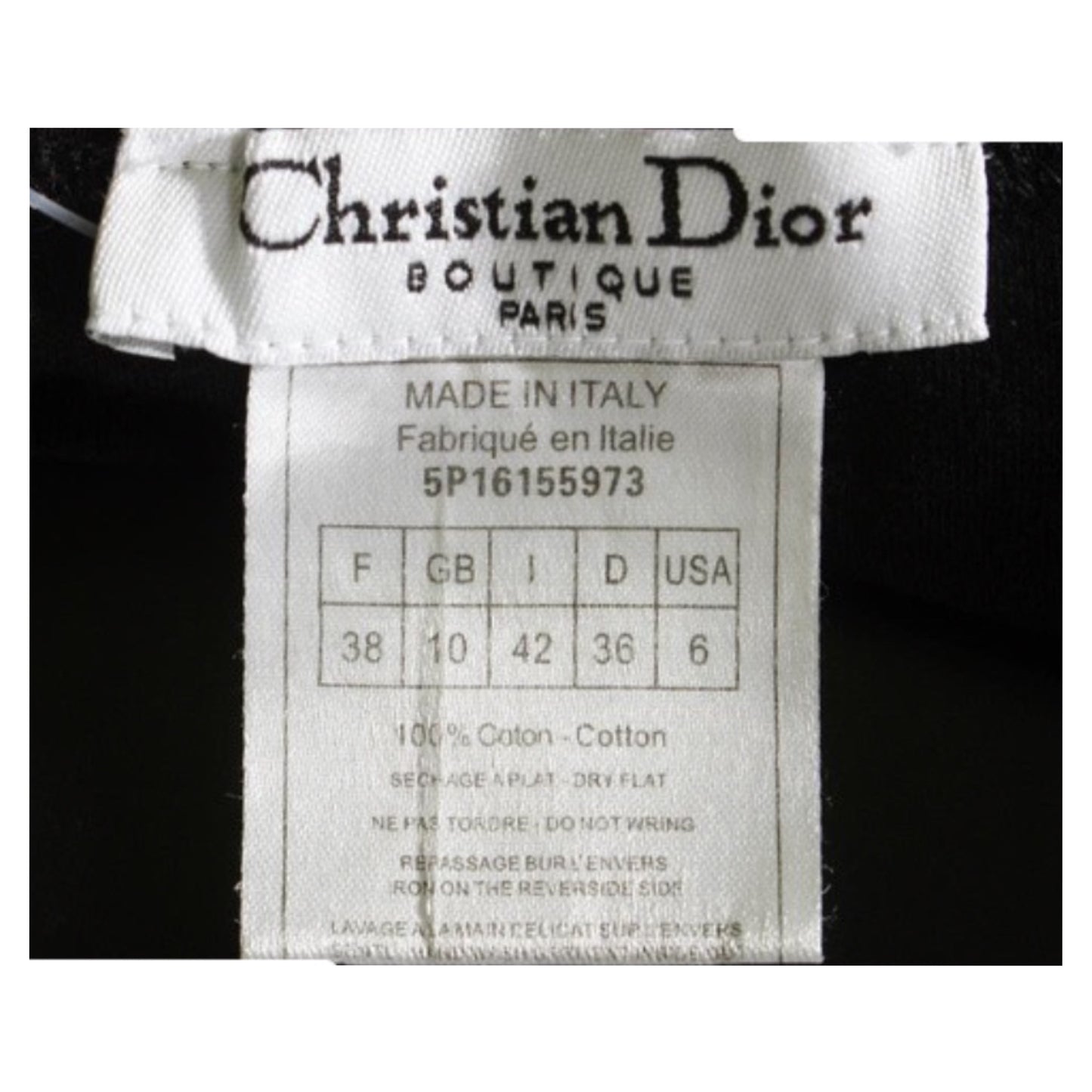 Christian Dior J'adore Dior Font Logo Muscle Tank