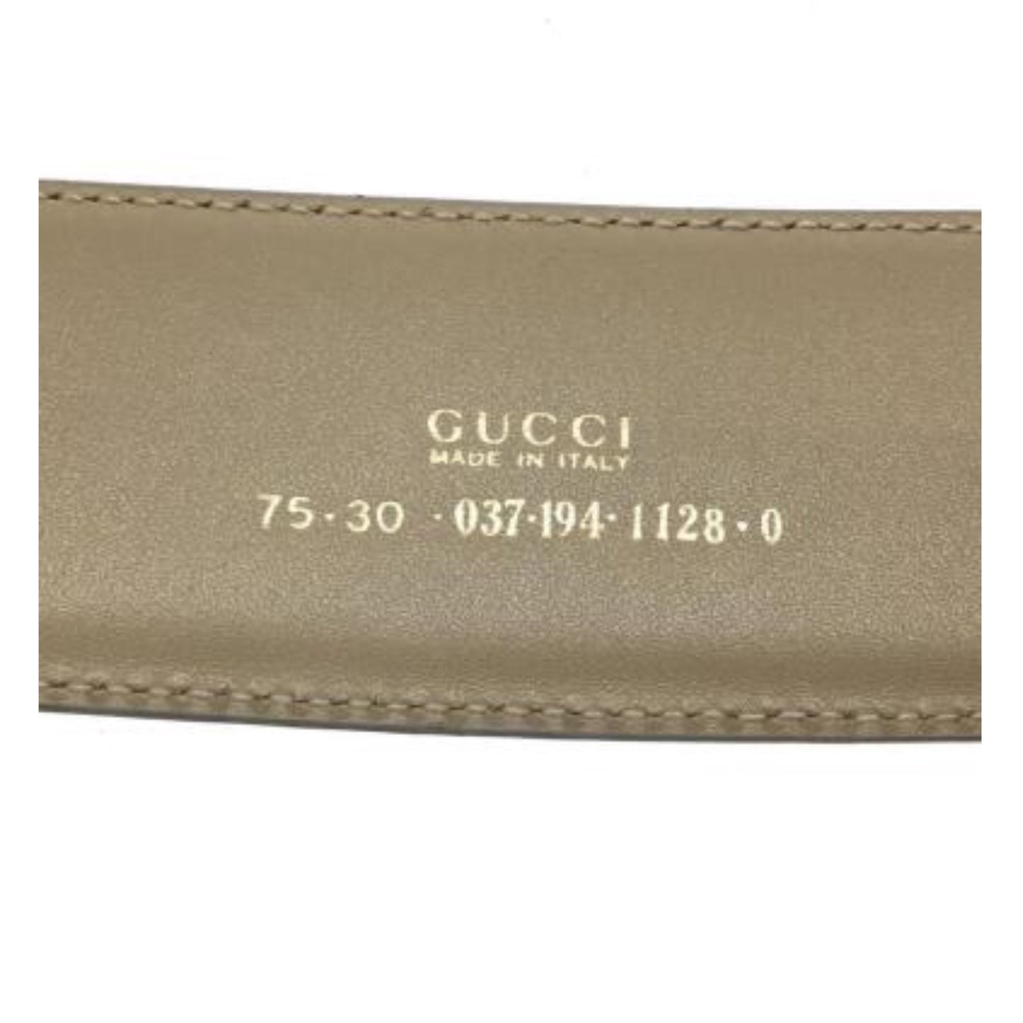 Gucci Leather Metal Tab Waist Belt