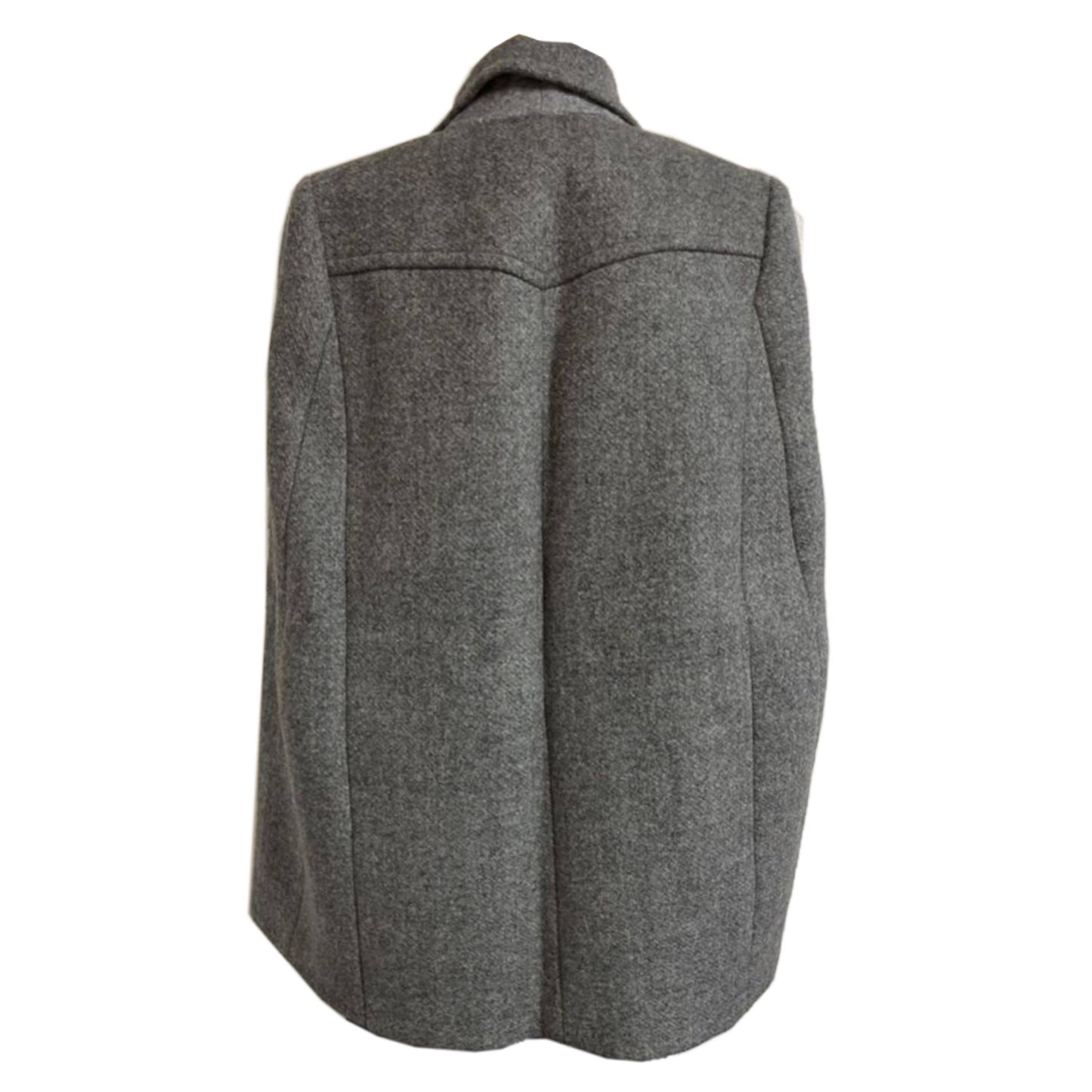 Prada Virgin Wool Double Breasted Cape