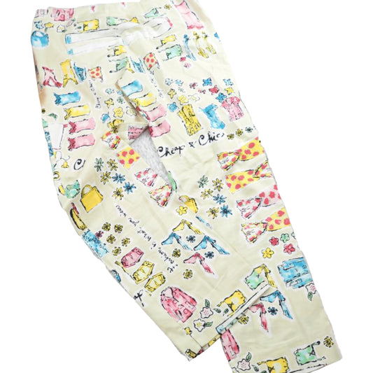 Moschino Cheap And Chic Fashion Graphic Print Pin Trousers