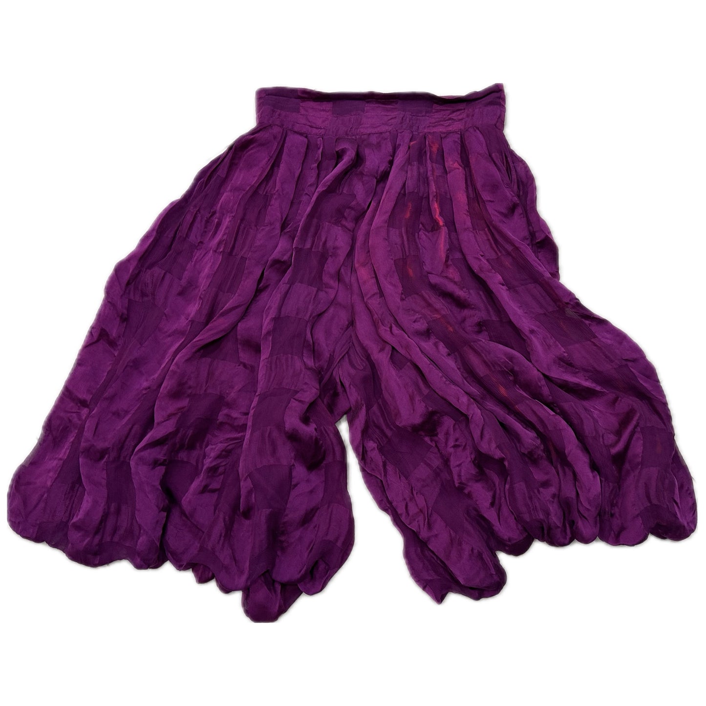 Yves Saint Laurent Silk Harem Bubble Bermuda Shorts