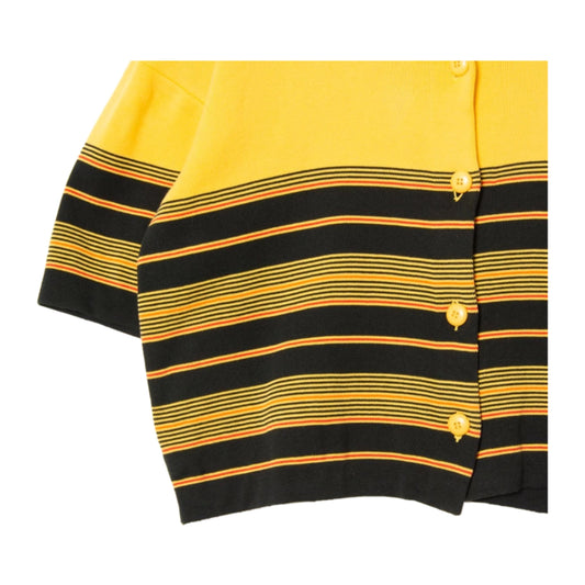 Christian Dior Logo Stripe Oversized SS Knit Cardigan