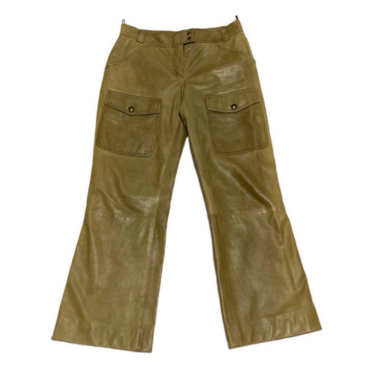 Moschino Cheap And Chic Leather Cargo Pants