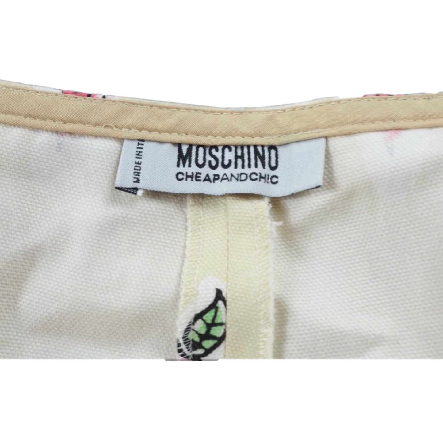 Moschino Cheap And Chic Fashion Graphic Print Pin Trousers
