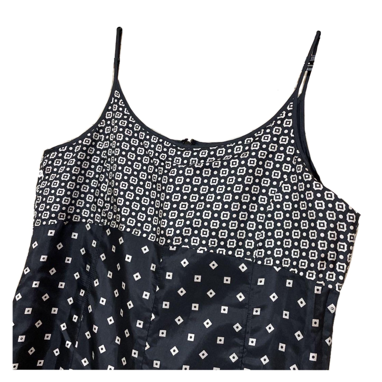 Givenchy Tile Print Spaghetti Strap Babydoll Mini Dress