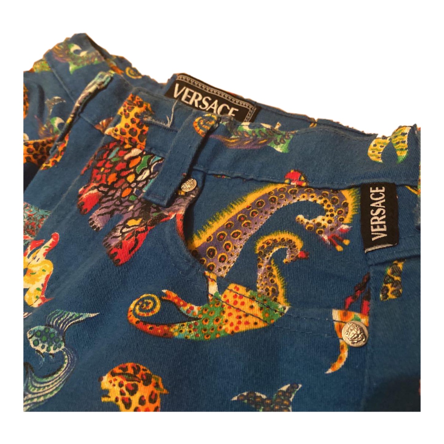 Versace Jeans Couture Safari Animal Print Jeans