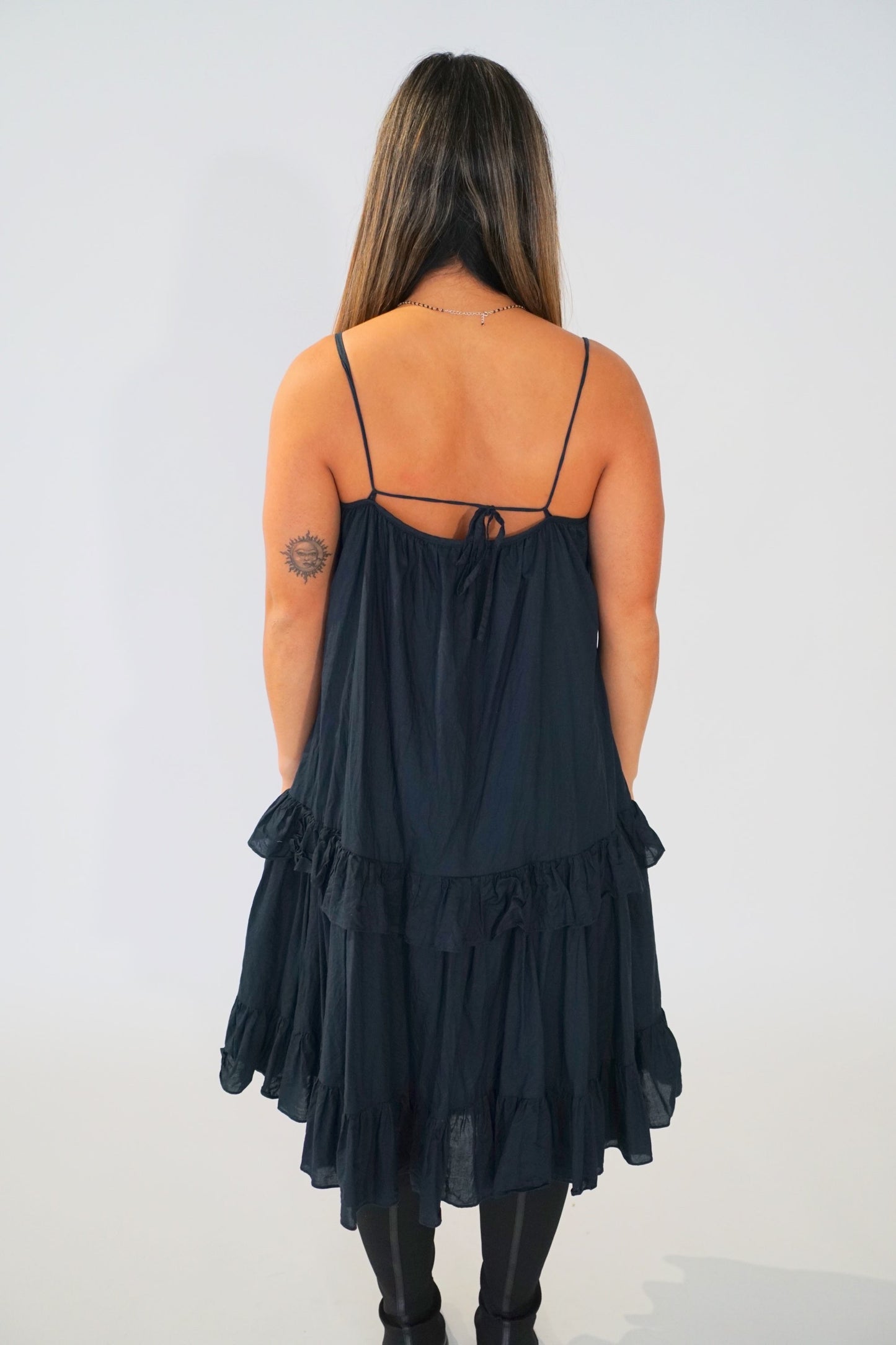 Burberry Blue Label Sless Strappy Tiered Summer Dress