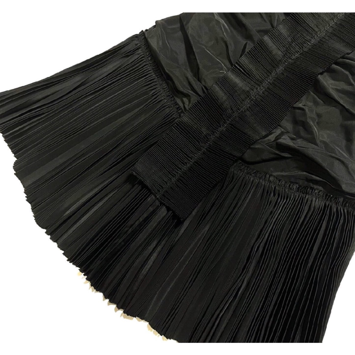 Dolce & Gabbana Pleated Mini Strappy Dress