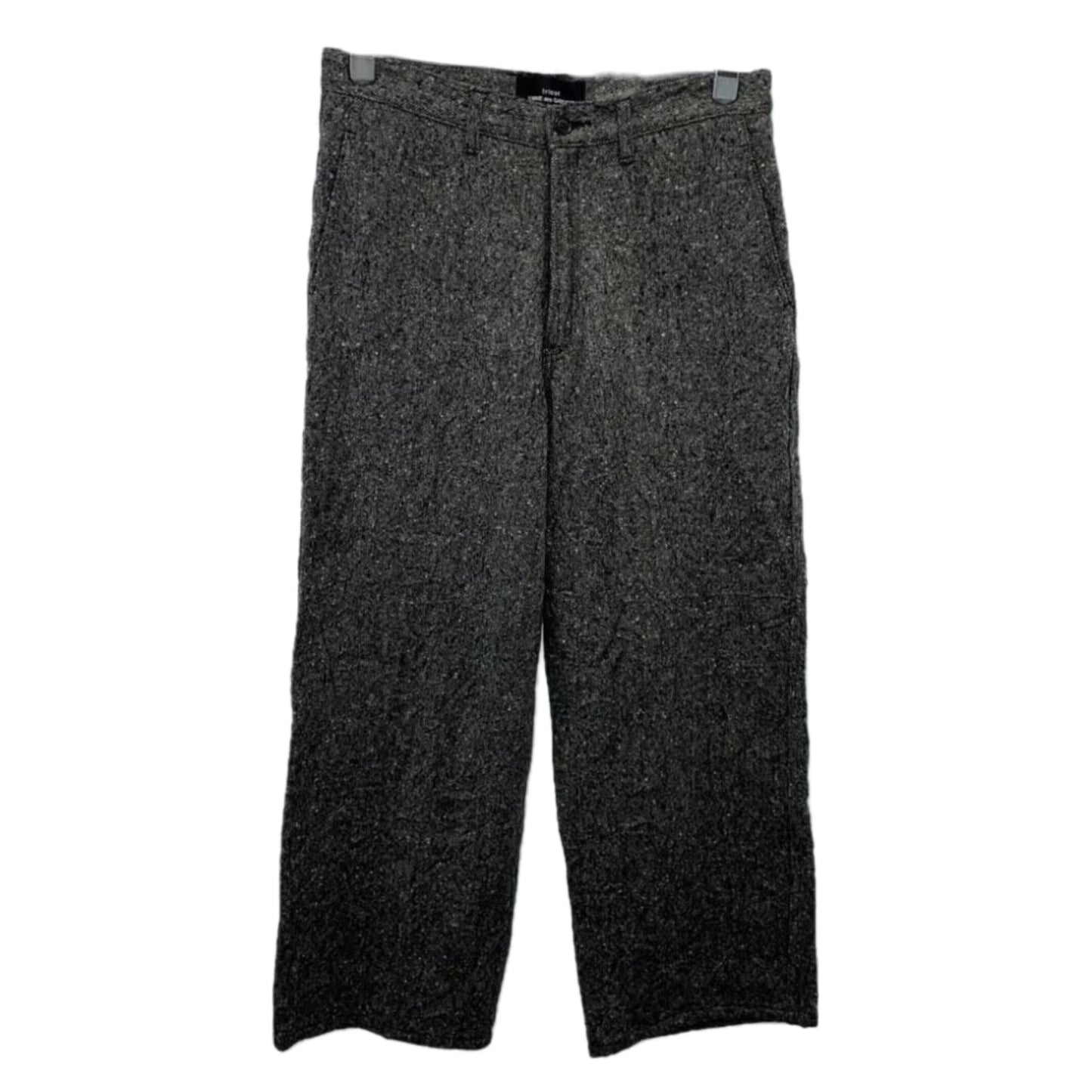 Tricot Comme Des Garcons Grey Melange Wool Wide Leg Pants