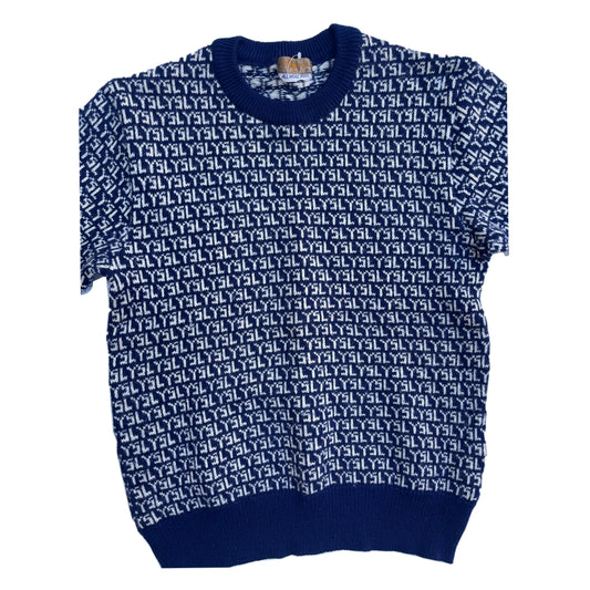 Yves Saint Laurent Logo Crewneck Knit Jumper