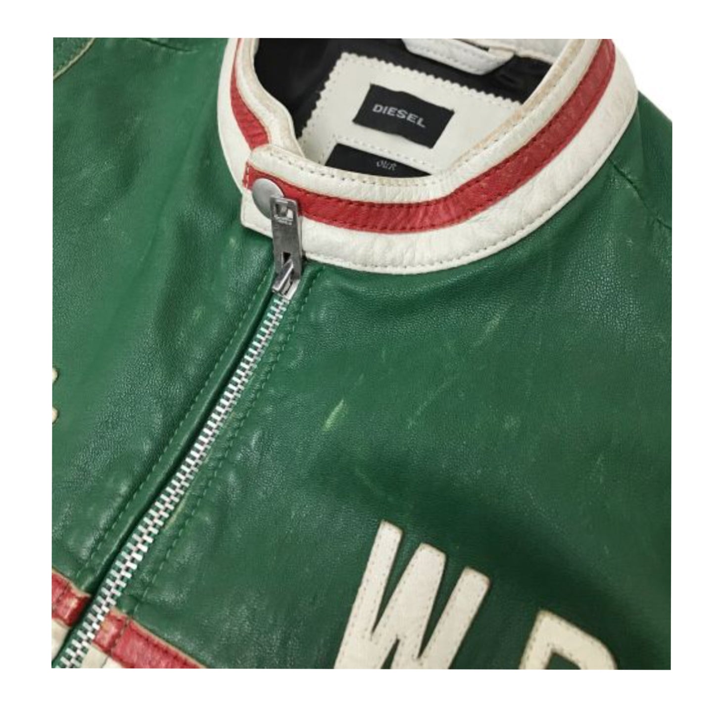 Diesel Motor Racing Leather Jacket