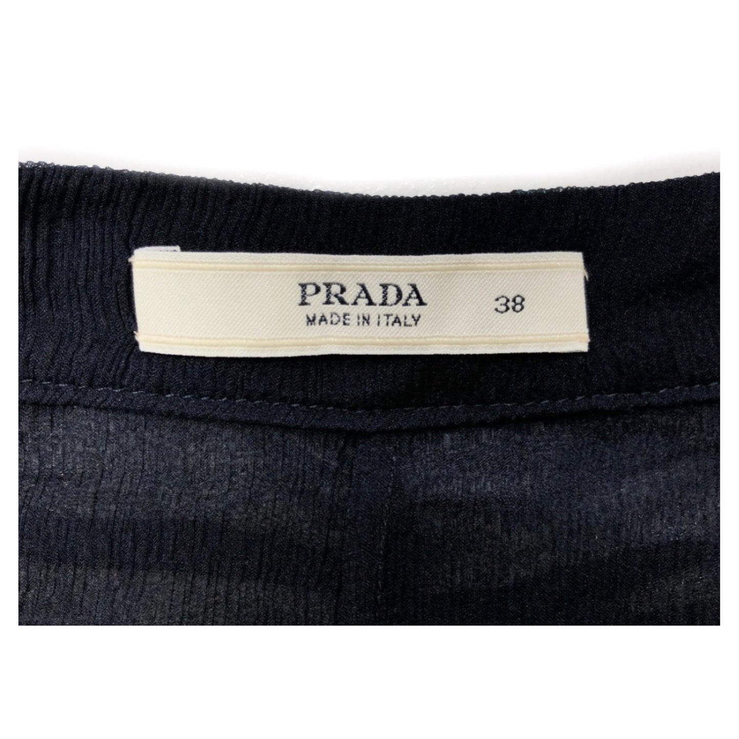 Prada Silk Ruched Pleated Midi Skirt