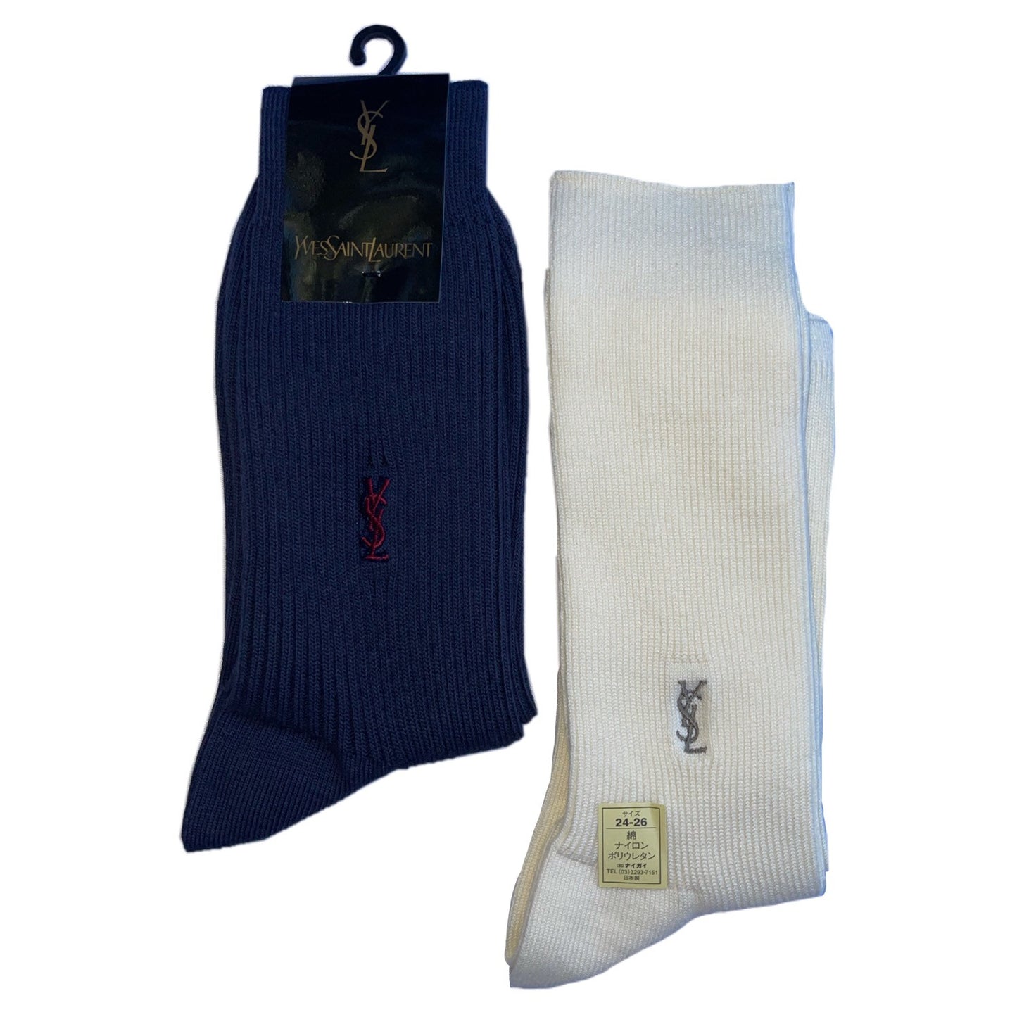 Yves Saint Laurent YSL Logo Socks