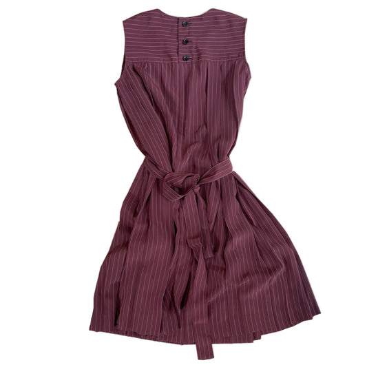 Jean Paul Gaultier Junior Pinstripe Sless Pleated Belted Dress