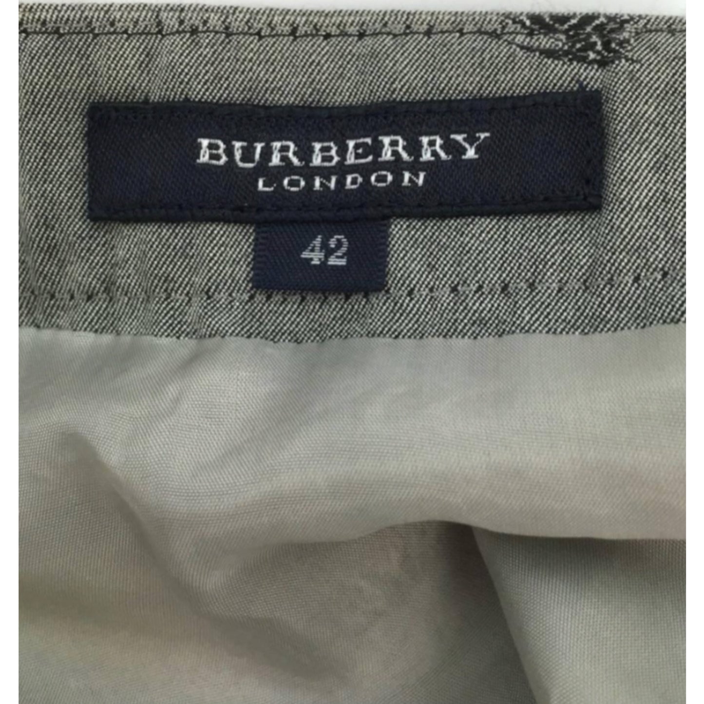 Burberry London Logo Print Midi A Line Skirt