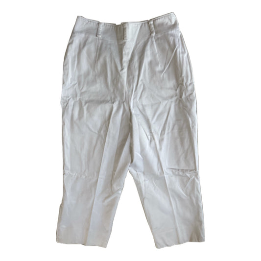 Christian Dior Gold Logo Zipper Capri Pants