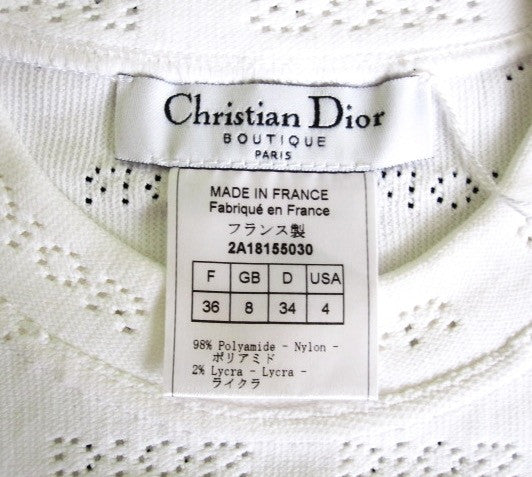 Christian Dior Hole Logo Long Sleeve Tee