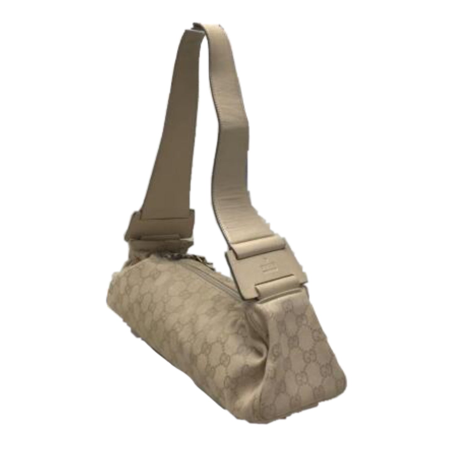 Gucci Monogram Canvas Leather Shoulder Strap Bag
