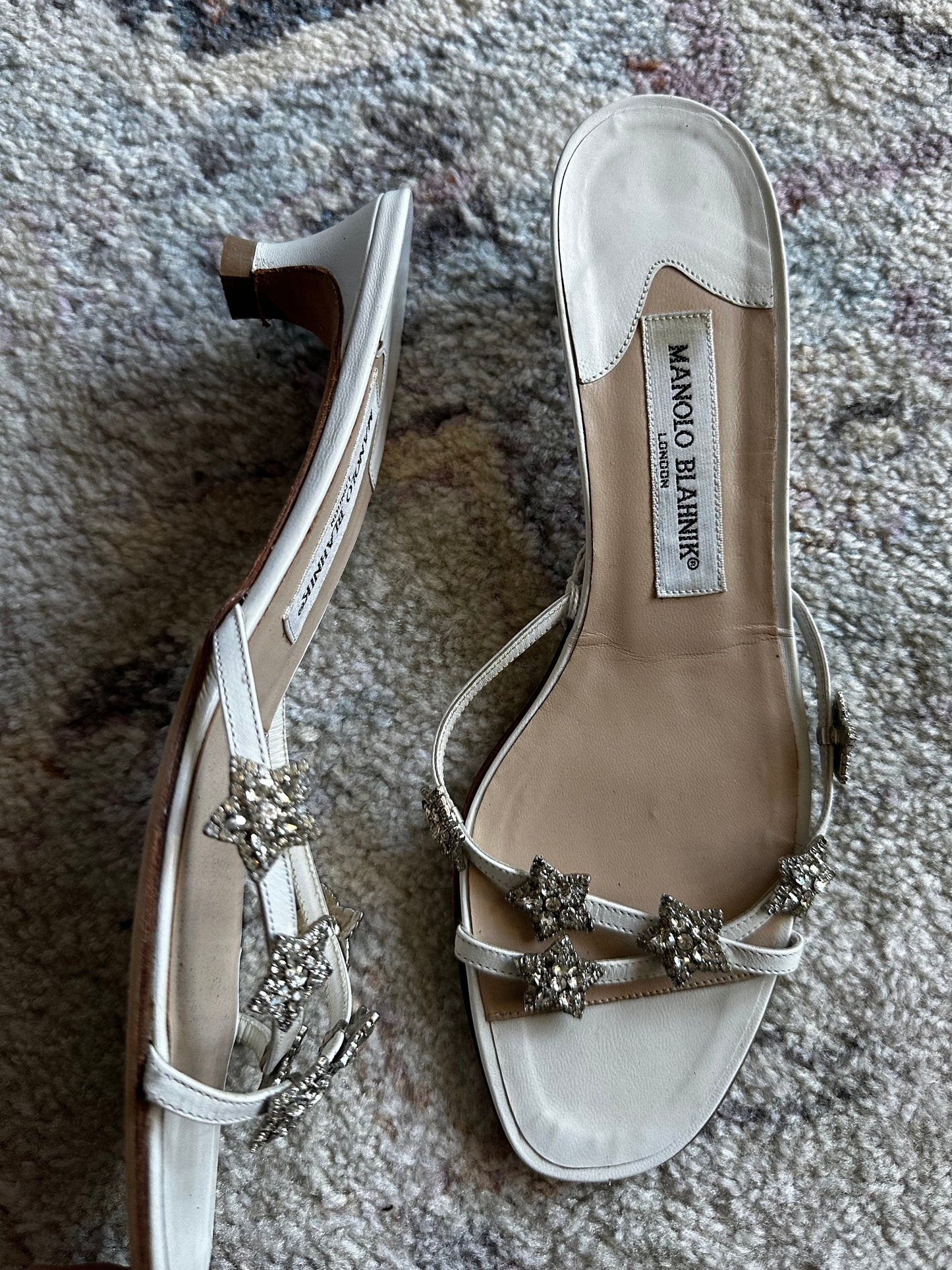 Manolo Blahnik Star Rhinestone Sandals