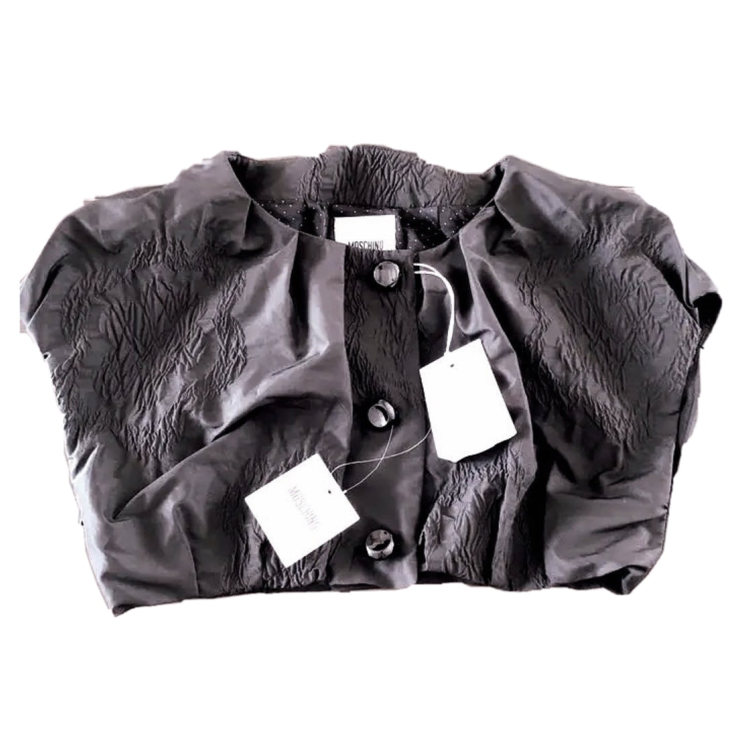 Moschino Cheap And Chic Cap SS Button Crop Top