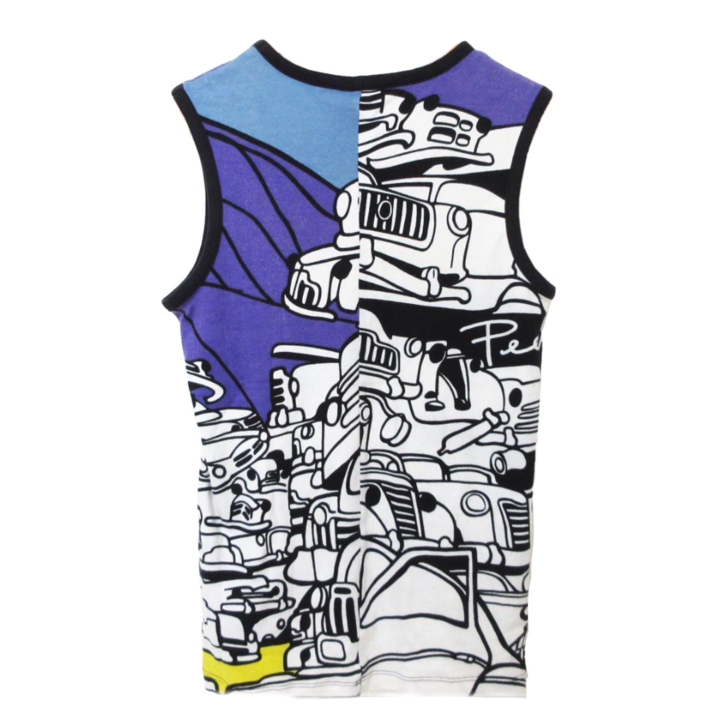 Celine Car Cartoon Muscle Tank