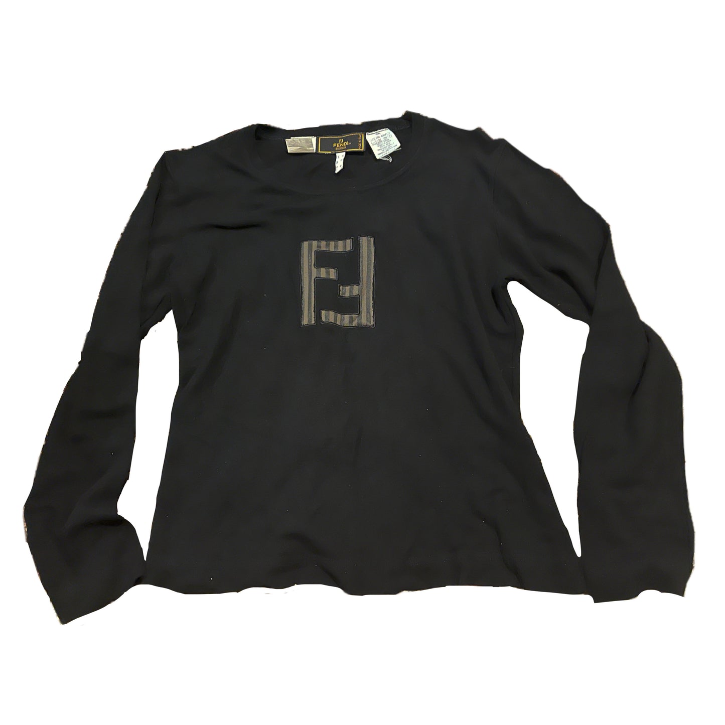 Fendi Black Long Sleeve W/ FF Logo
