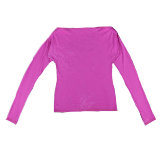 Christian Dior I Love Dior Boat Neck LS Pink Top