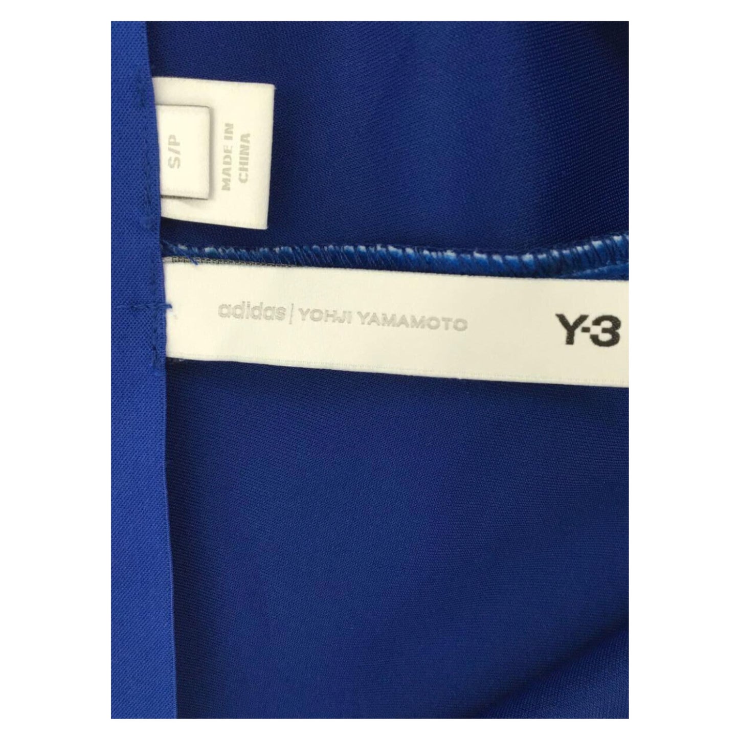 Y-3 Adidas Velvet Graphic Print Flare Zip Front Pants