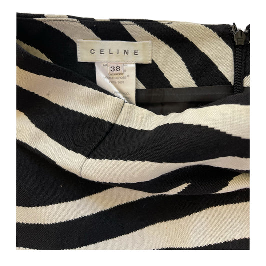 Celine Zebra Print Mini Skirt