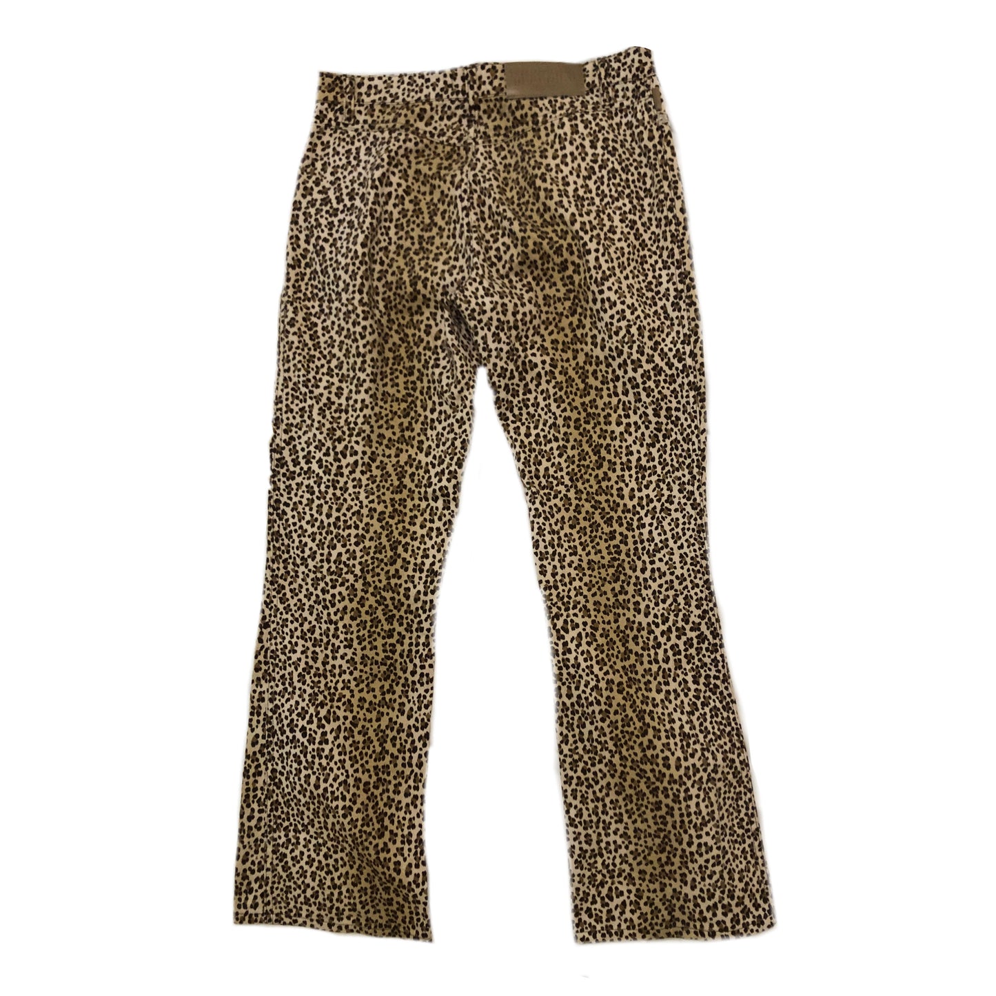 Moschino Jeans Leopard Print Mid Waist Flared Jeans