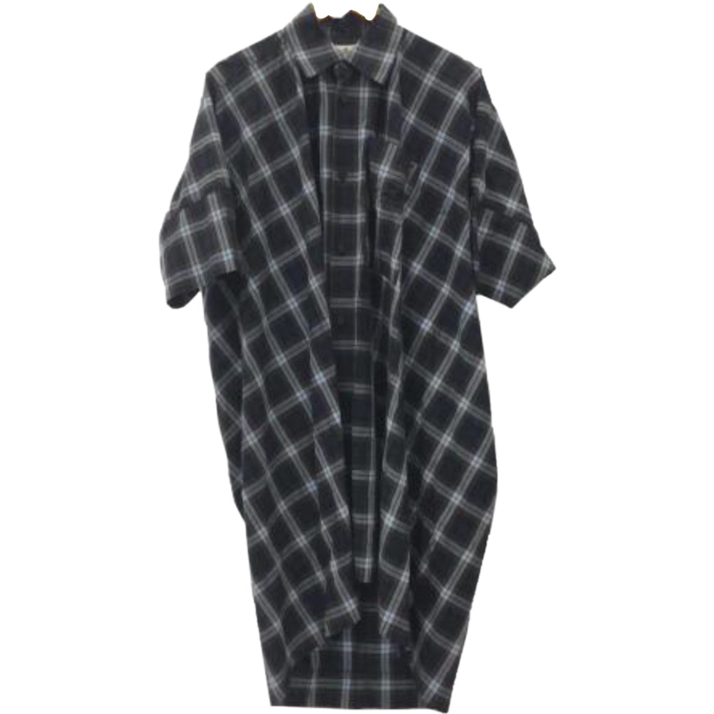 Vivienne Westwood Anglomania Plaid Oversized SS Shirt Dress