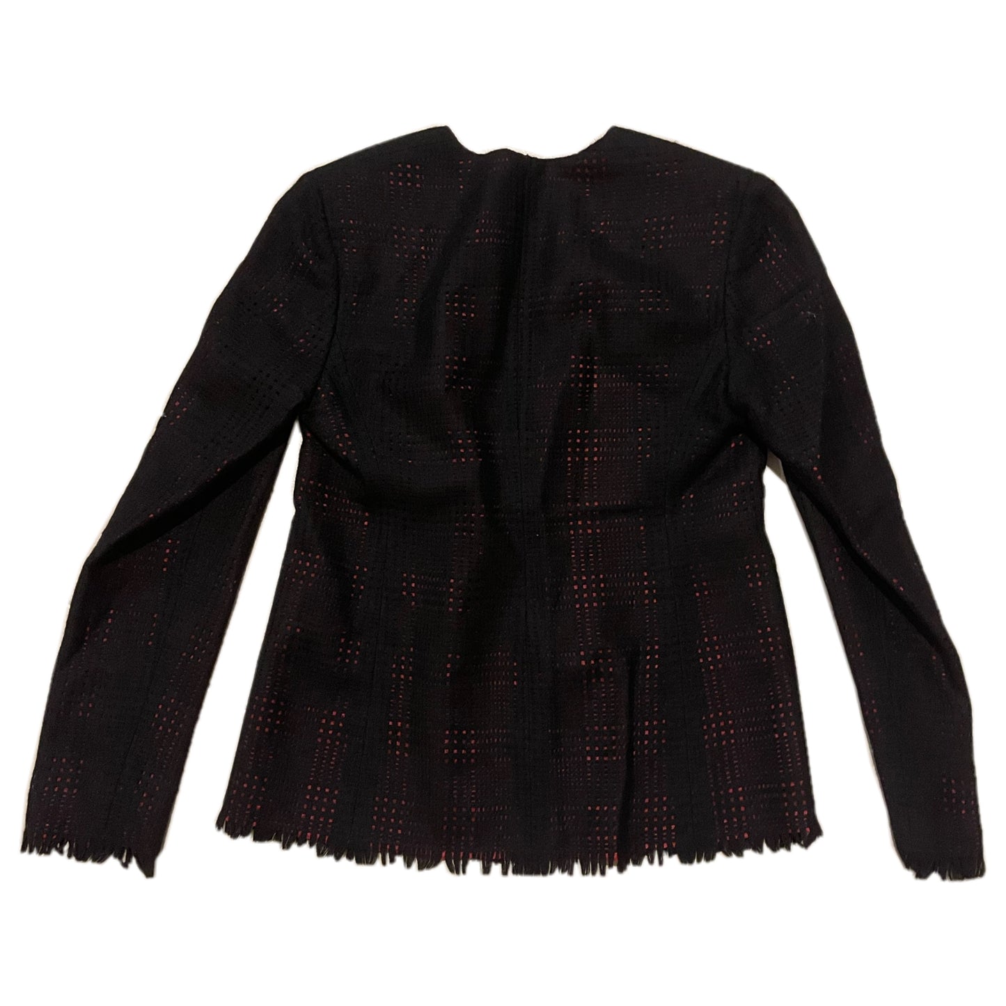 Gianni Versace Checkered Felt Skirt Cardigan Top Skirt Set
