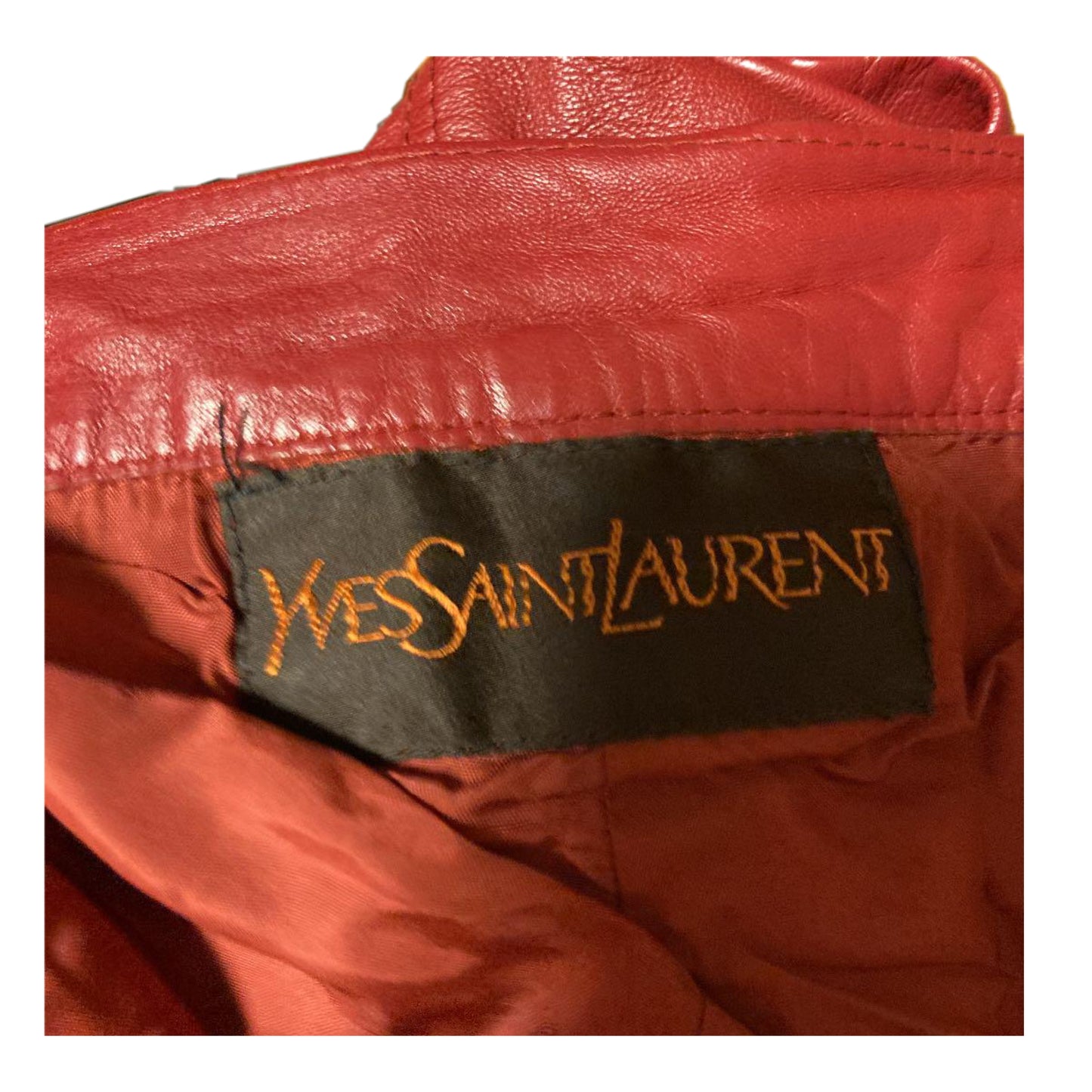 Yves Saint Laurent Leather High Waist Shorts
