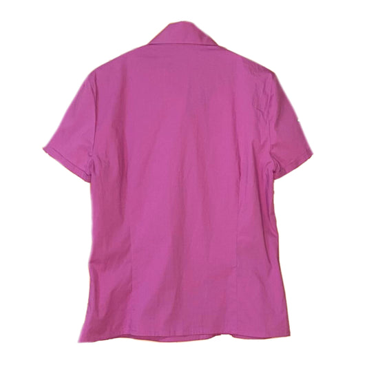 Kenzo Diagonal Button Down Floral SS Blouse