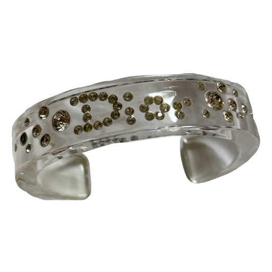 Christian Dior Rhinestone Clear Bangle