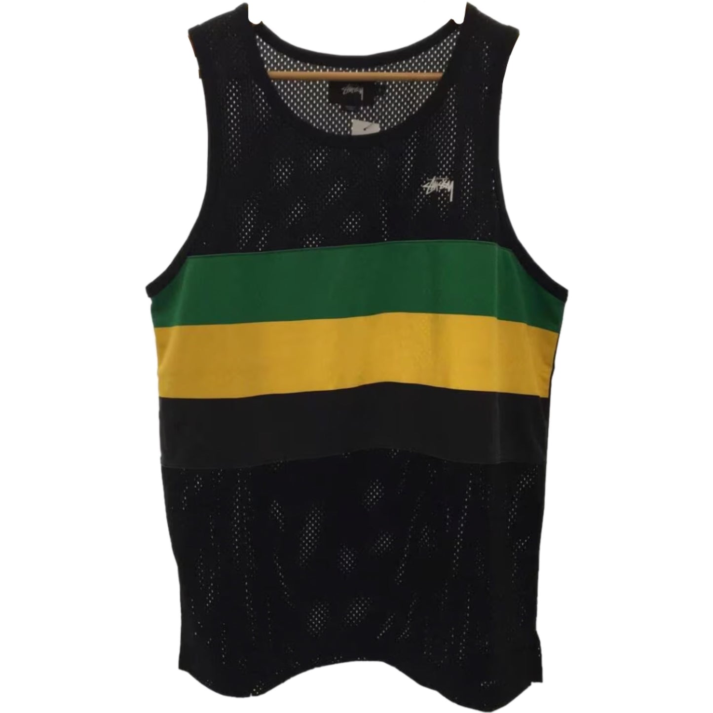 Stussy Mesh Single w Gold Green Stripe