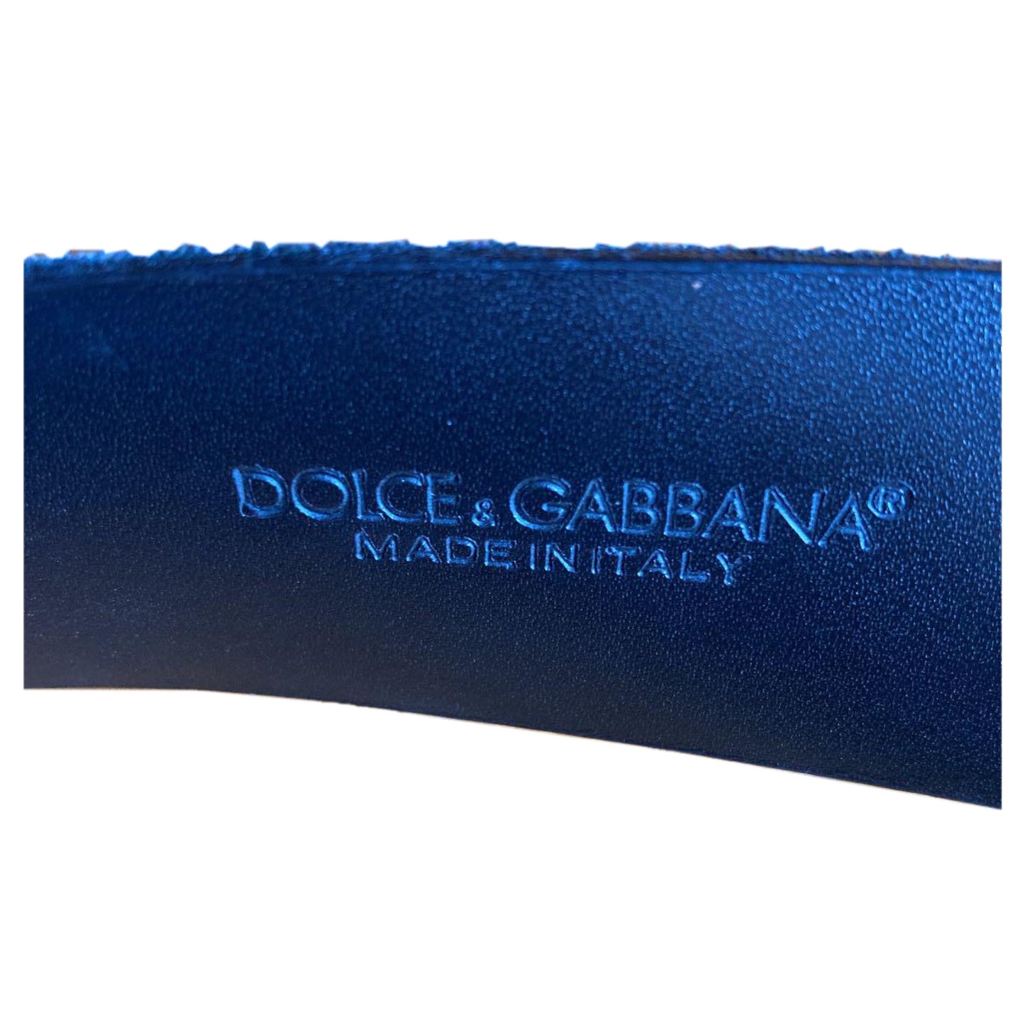 Dolce & Gabbana Leather Pin Buckle Belt