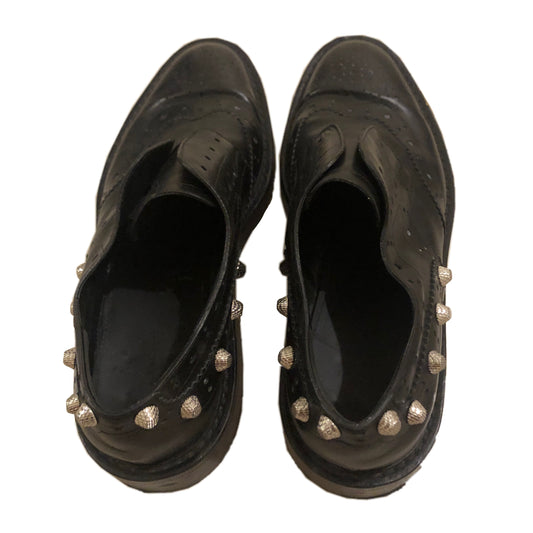 Balenciaga Studded Leather Arena Brogues