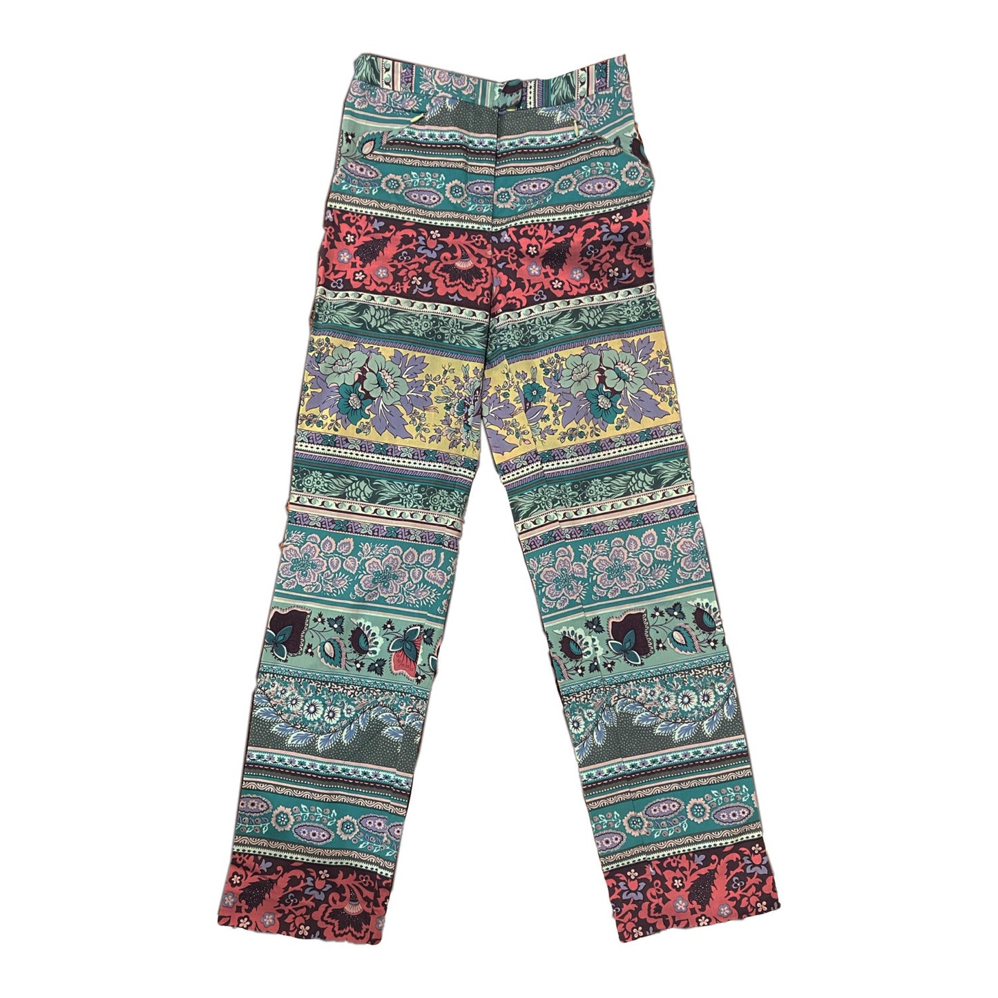 Etro Paisley Floral Print High Waisted Pants