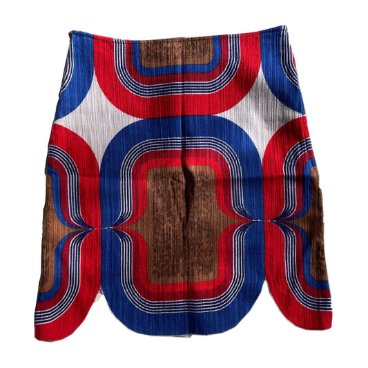 Miu Miu Curve Scallop Groovy Tile Skirt