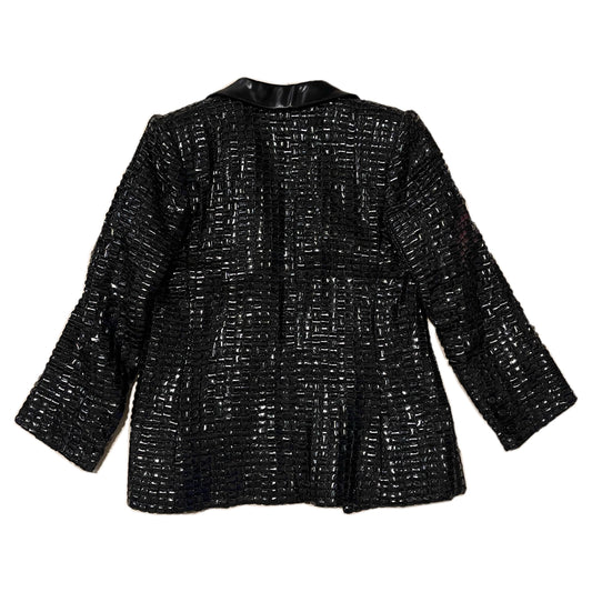 Yves Saint Laurent Glitter Woven Leather Blazer