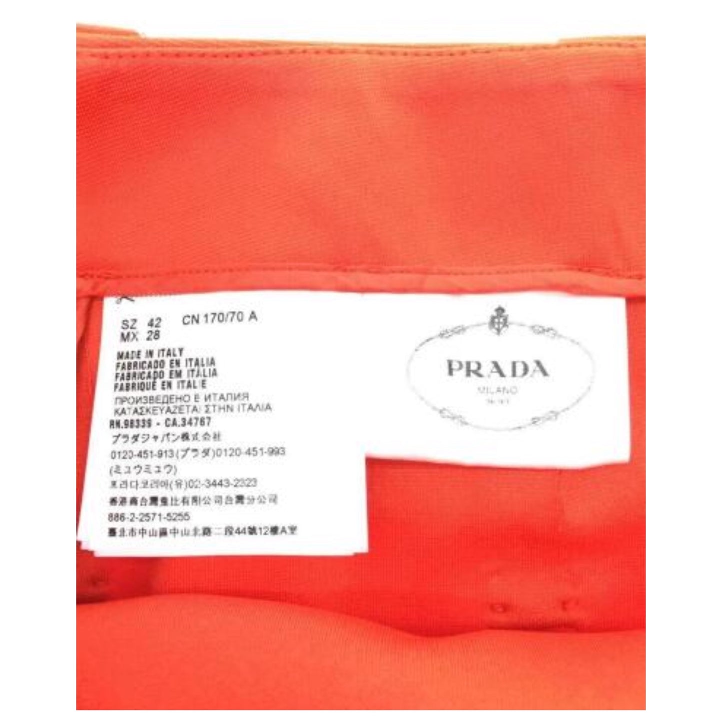 Prada Mini Belt Ruffle Wrap Skirt w Logo