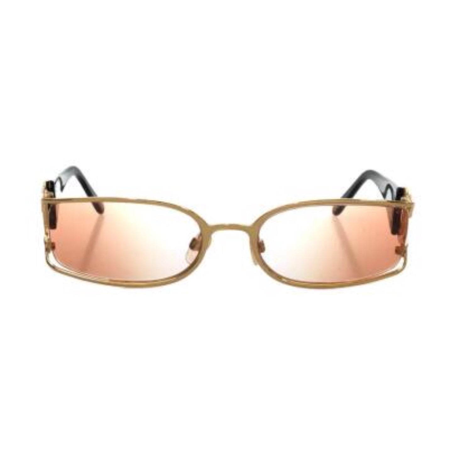 Chanel Gold Trim Logo Sunglasses
