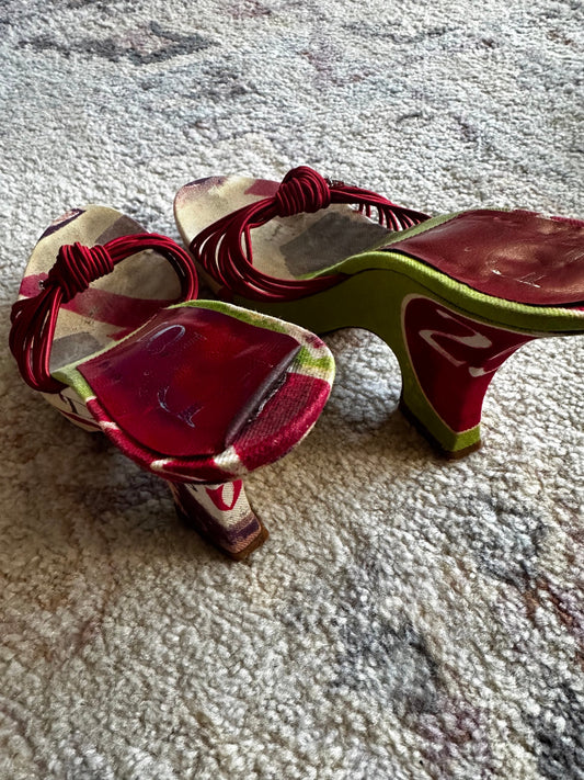 Christian Dior John Galliano Era Charm Wedge Heels