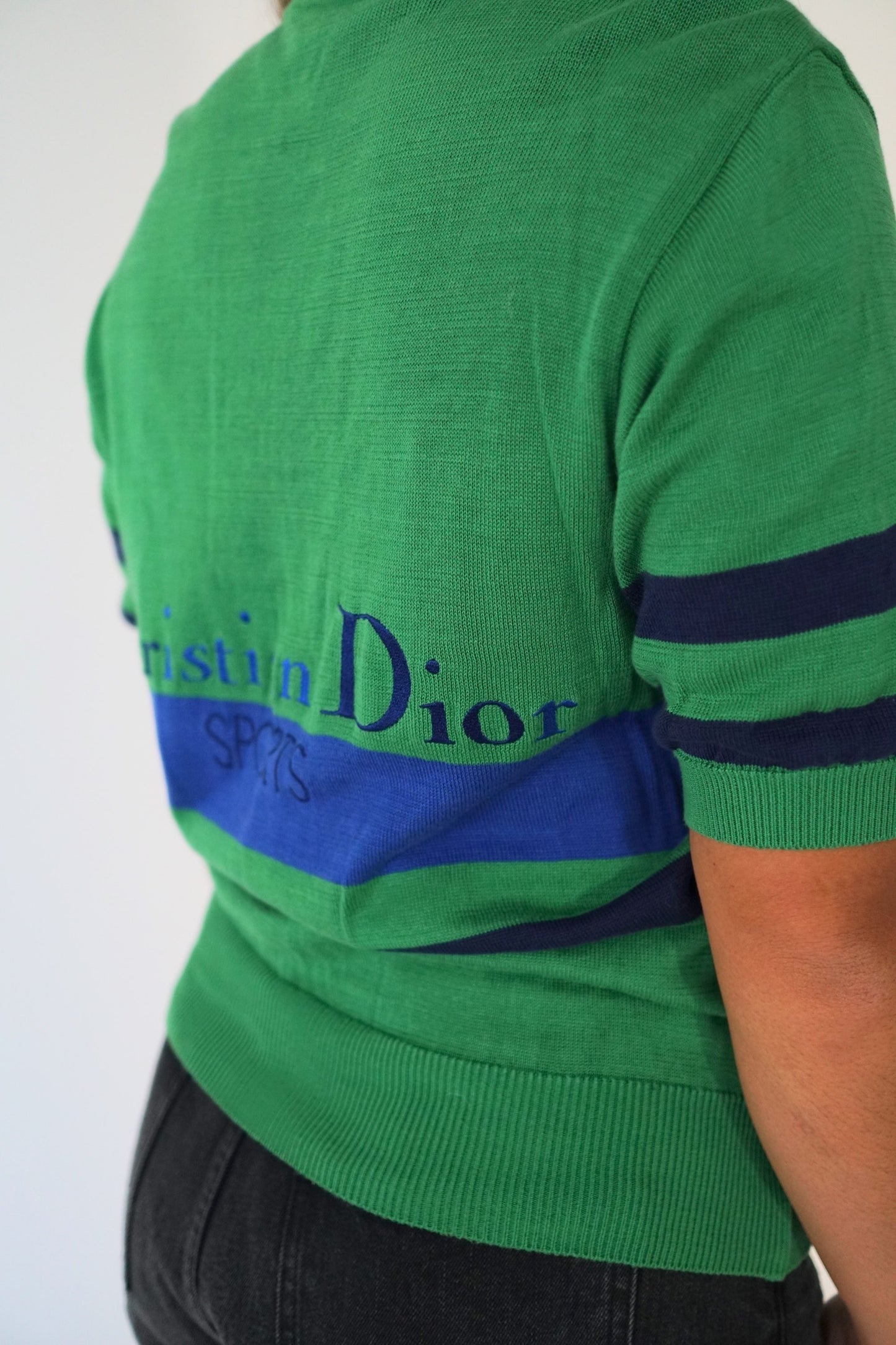 Christian Dior Sports Back Logo Knit Polo