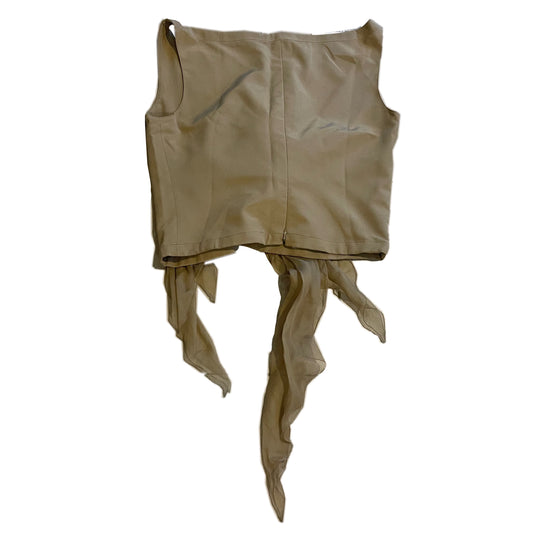 Valentino Boat Neck Keyhole Silk Double Bow Drape Top