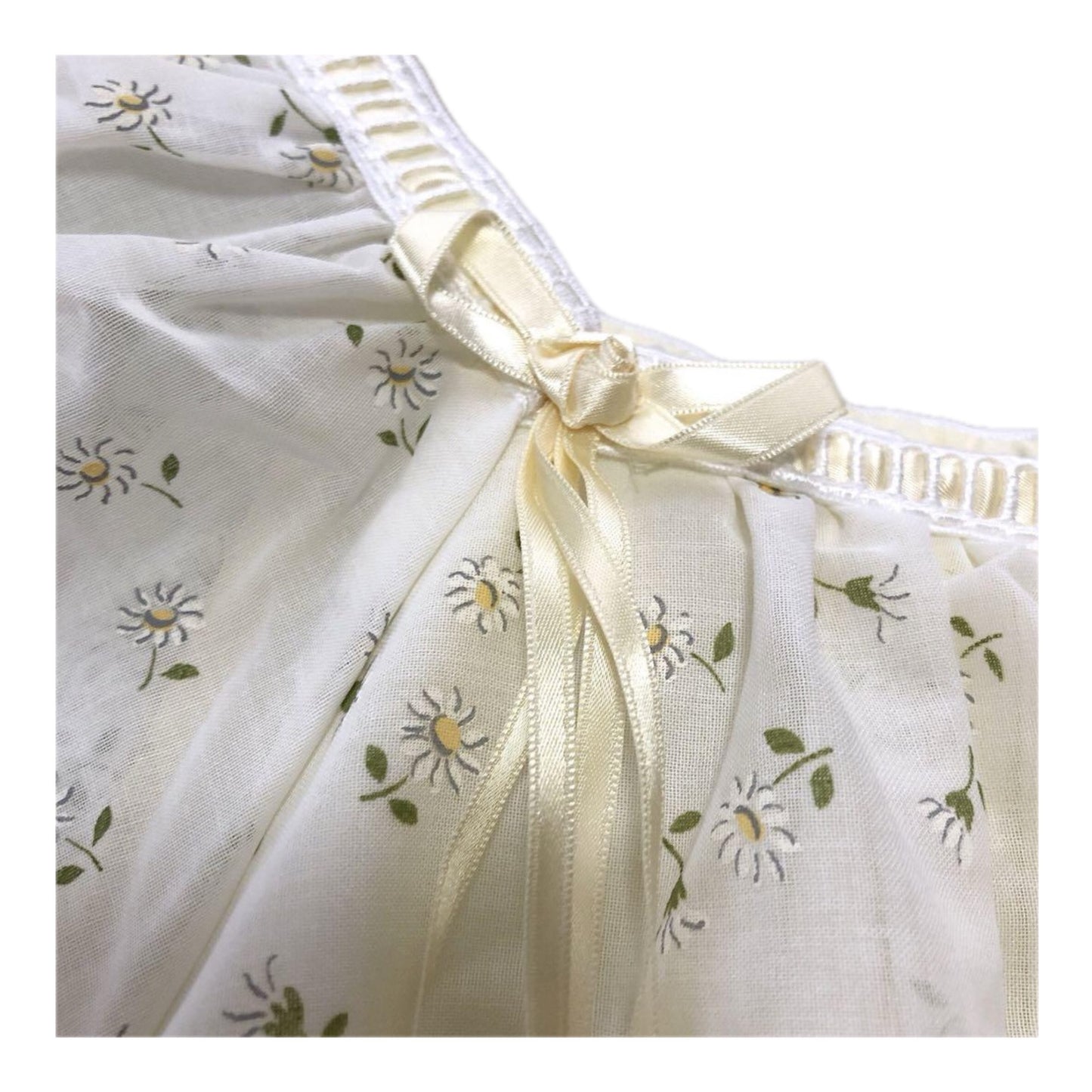 Christian Dior Floral Sless Ribbon Night Gown Dress
