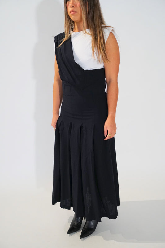 Robe De Chambre Comme Des Garcons Apron Halterneck Pinafore Dress