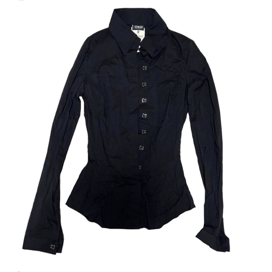 Dolce & Gabbana Hook And Eye Button Down Fitted Blouse