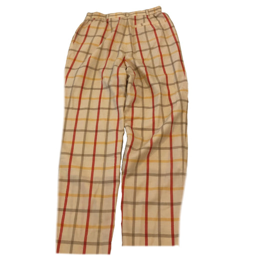Christian Dior Sports Beige/Red/Yellow Check Pants
